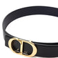 Dior Black Leather Belt