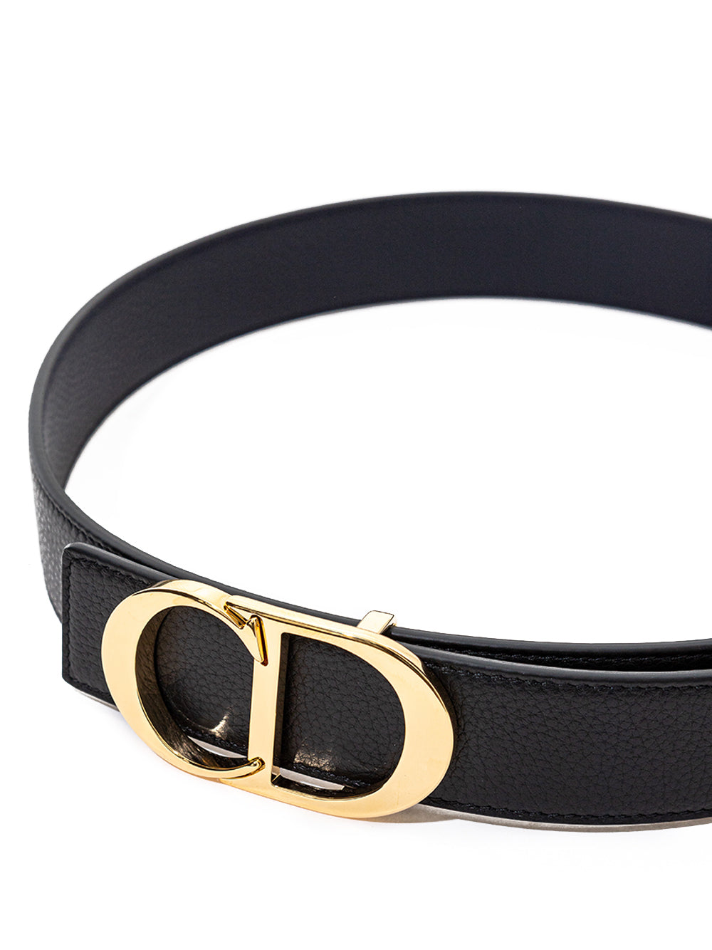 Dior Black Leather Belt