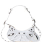 Balenciaga White Leather Le Cagole Shoulder bag