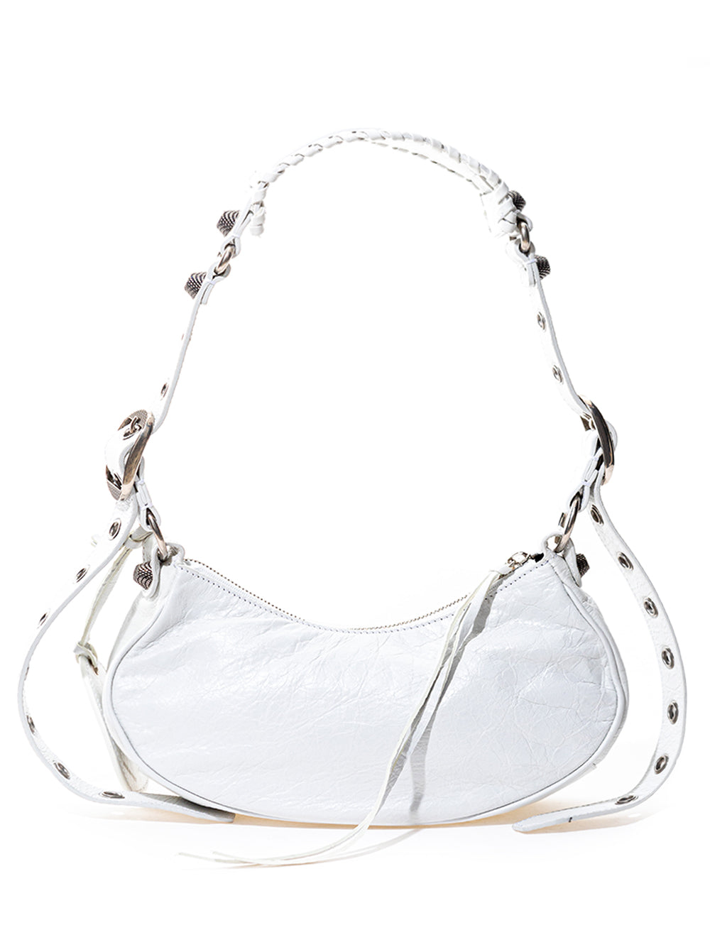 Balenciaga White Leather Le Cagole Shoulder bag