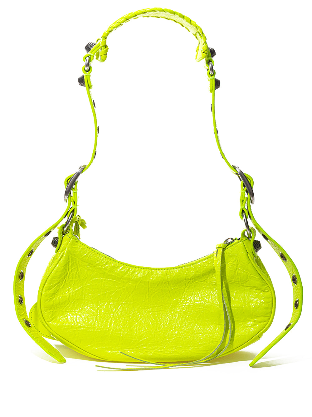 Balenciaga Yellow Leather Le Cagole XS Shoulder Bag