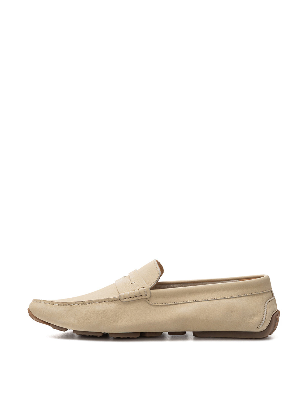 Bally Beige Penny Loafer in Suede