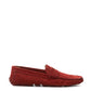 Bally Bordeaux Penny Loafer in Suede