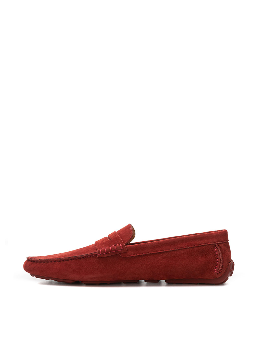 Bally Bordeaux Penny Loafer in Suede