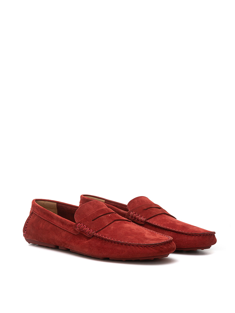 Bally Bordeaux Penny Loafer in Suede