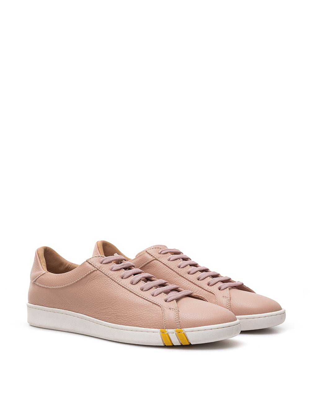 Bally Pink Leather Sneakers