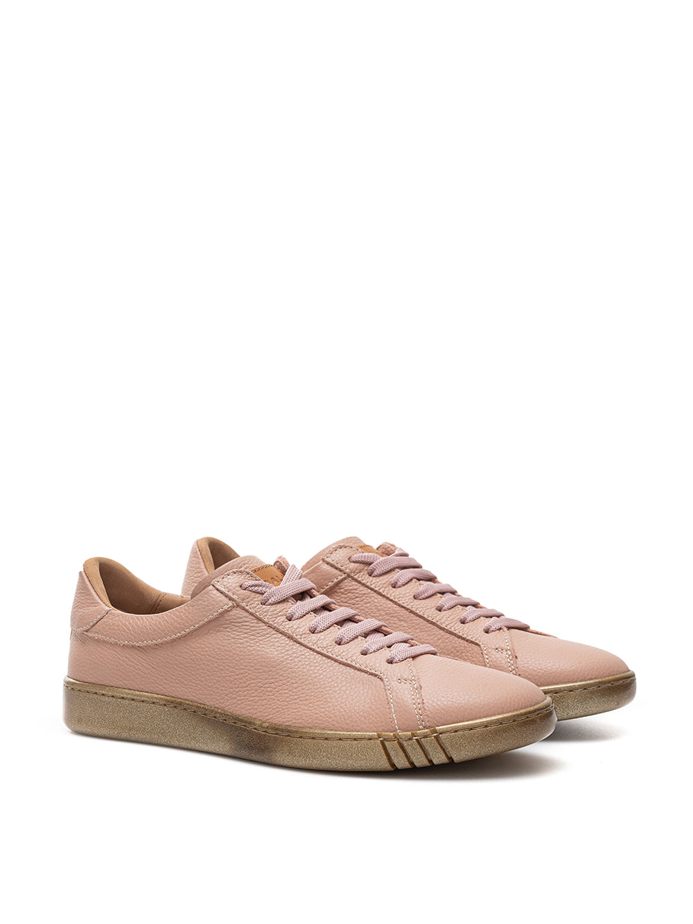 Bally Pink Leather Sneakers