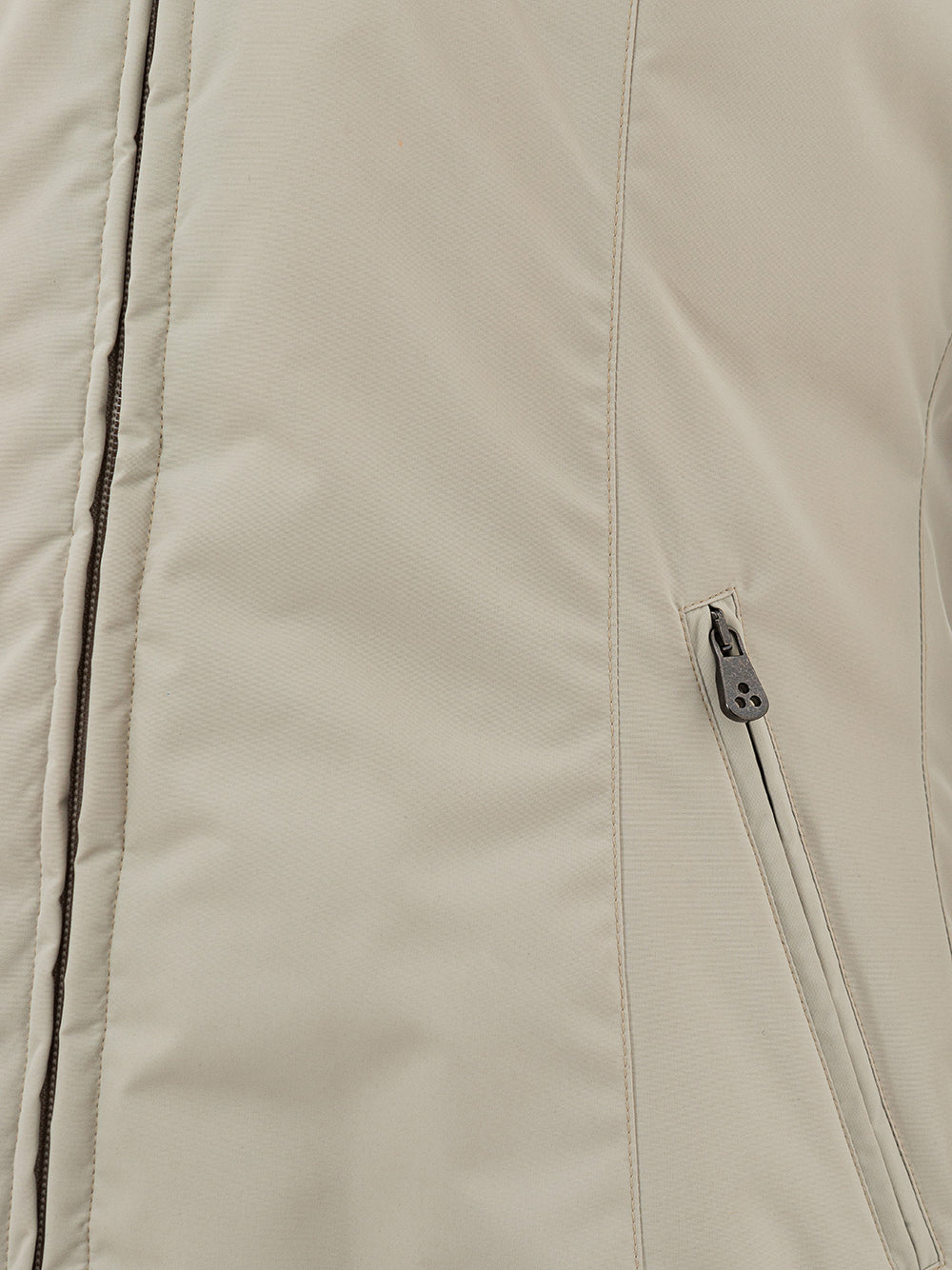 Peuterey Hooded Quilted Beige Jacket