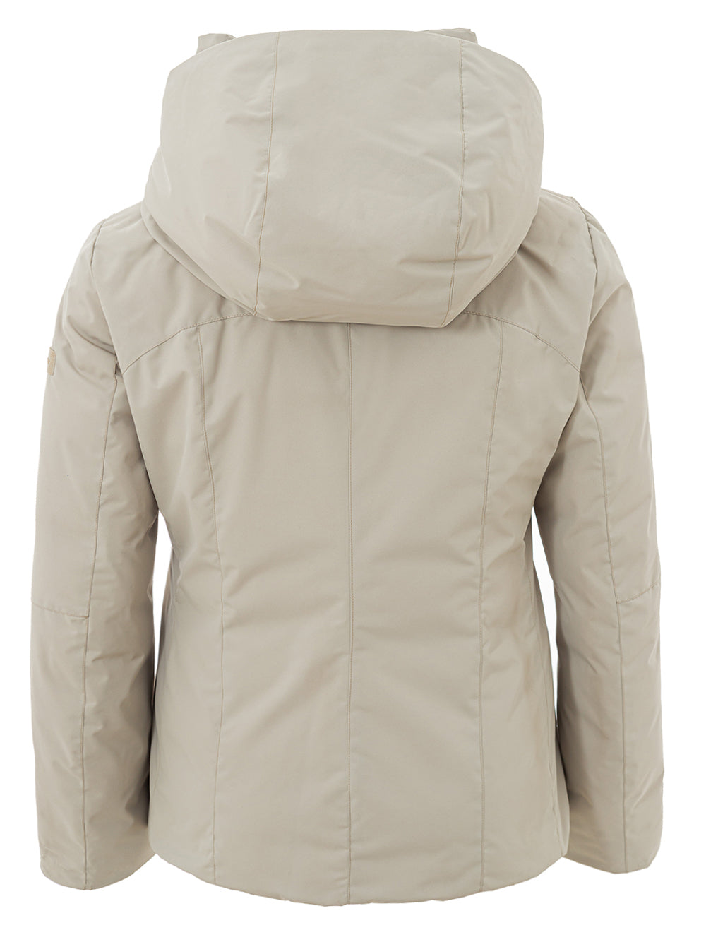 Peuterey Hooded Quilted Beige Jacket