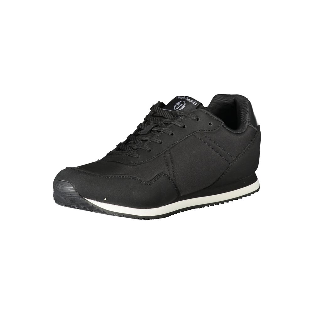 Sergio Tacchini Black Polyester Sneaker