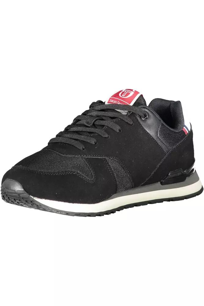 Sergio Tacchini Black Polyester Sneaker