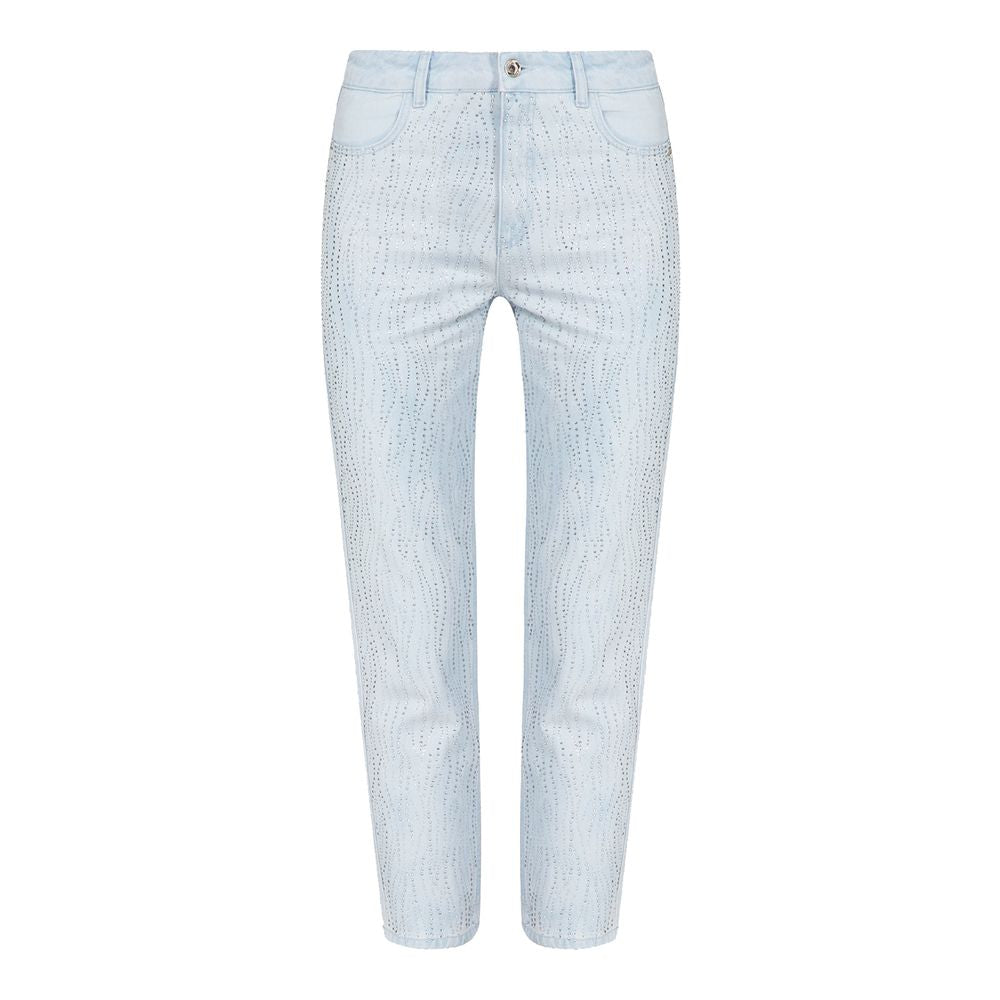 Patrizia Pepe Light Blue Cotton Jeans & Pant