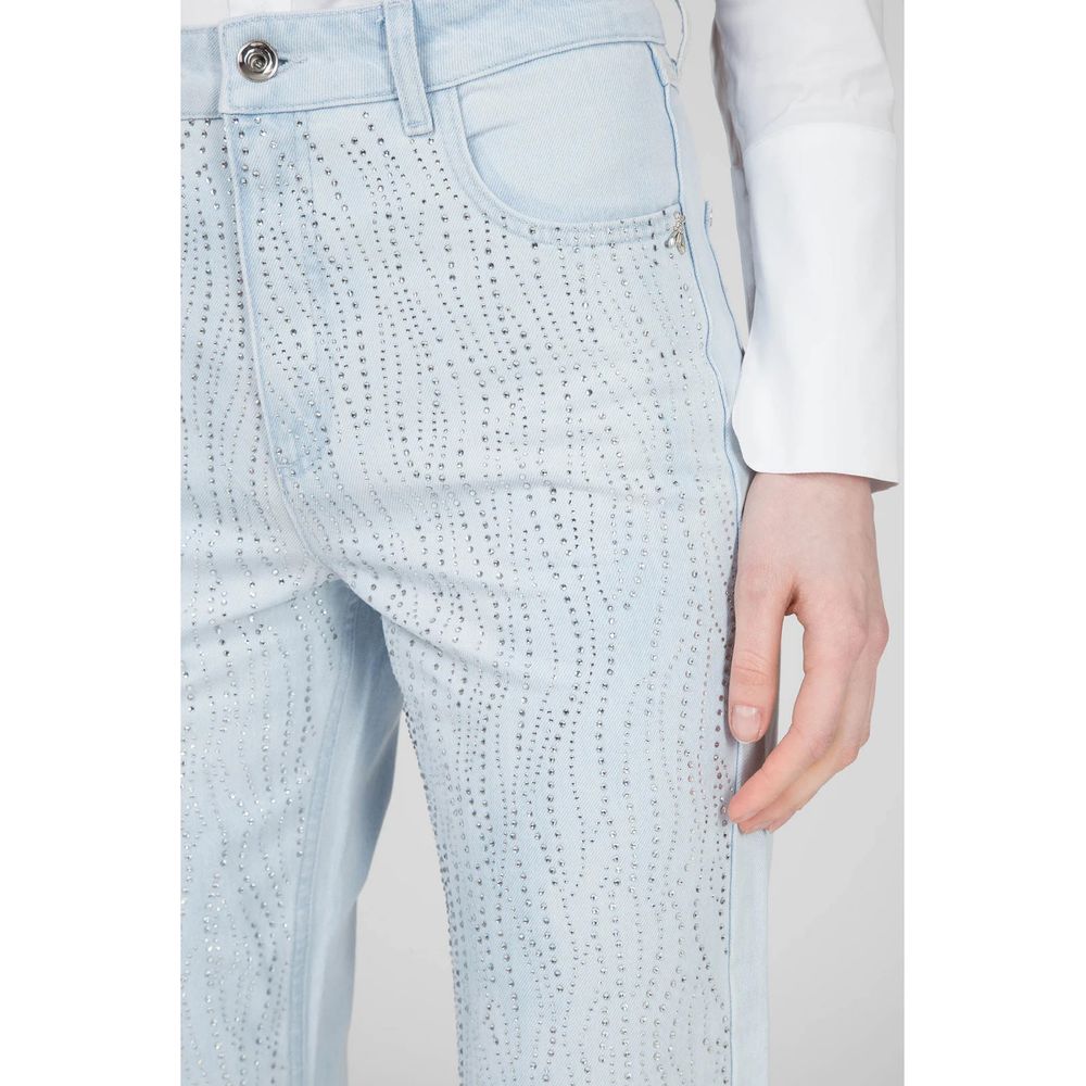 Patrizia Pepe Light Blue Cotton Jeans & Pant