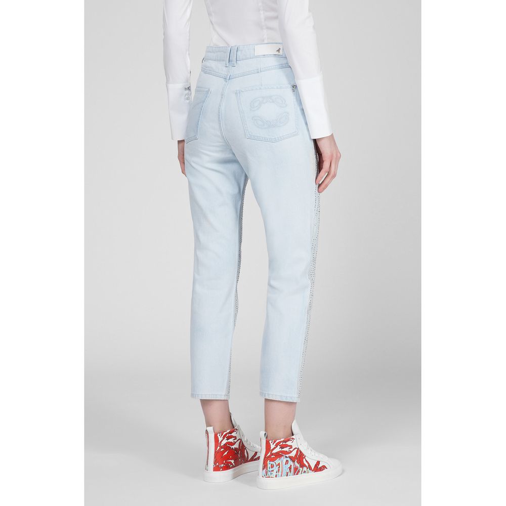 Patrizia Pepe Light Blue Cotton Jeans & Pant