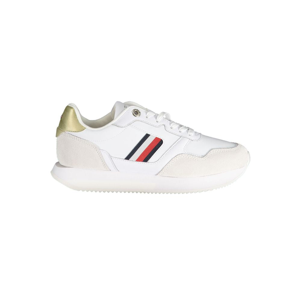 Tommy Hilfiger White Polyester Sneaker