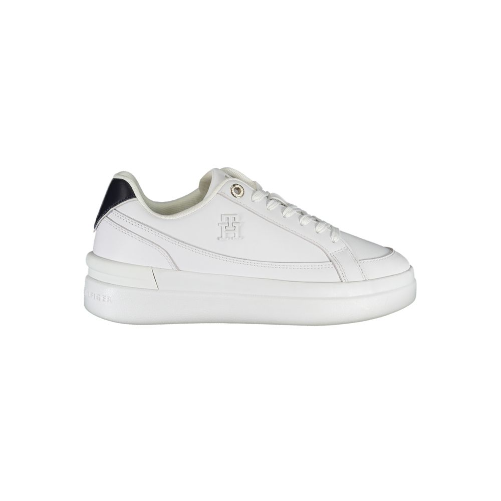 Tommy Hilfiger White Polyester Sneaker