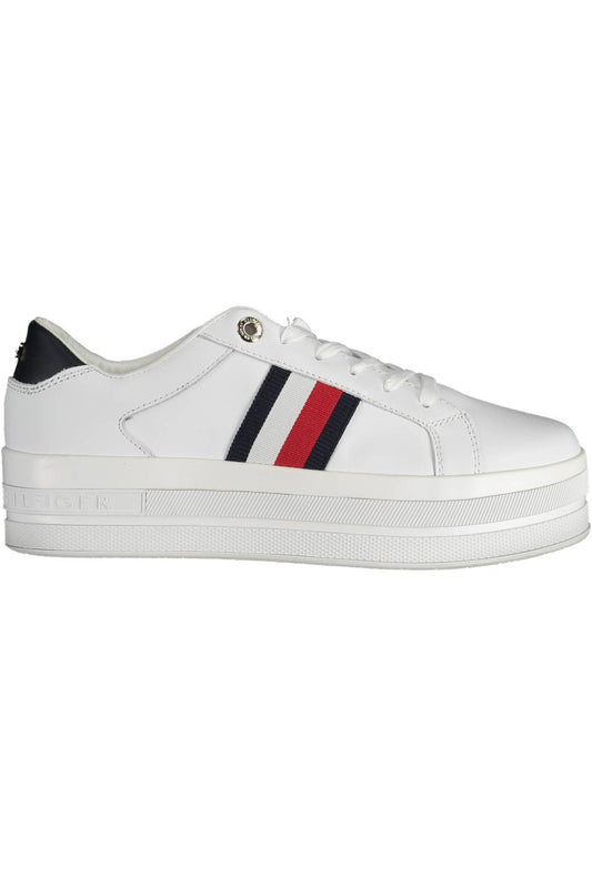 Tommy Hilfiger White Polyester Sneaker