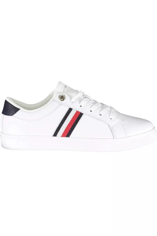 Tommy Hilfiger White Polyester Sneaker