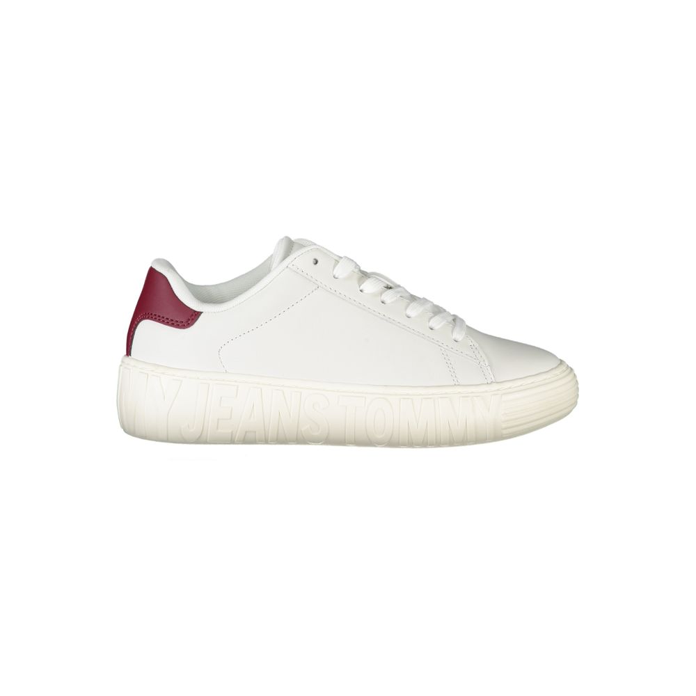 Tommy Hilfiger White Polyester Sneaker