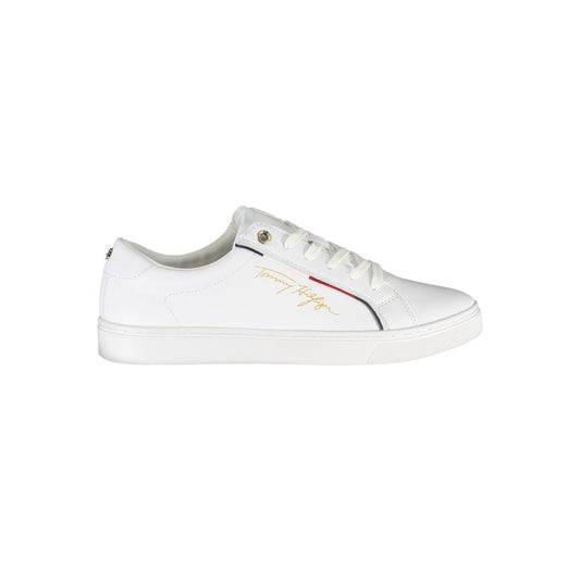 Tommy Hilfiger White Polyester Sneaker