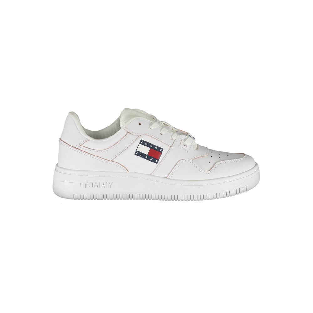 Tommy Hilfiger White Polyester Sneaker