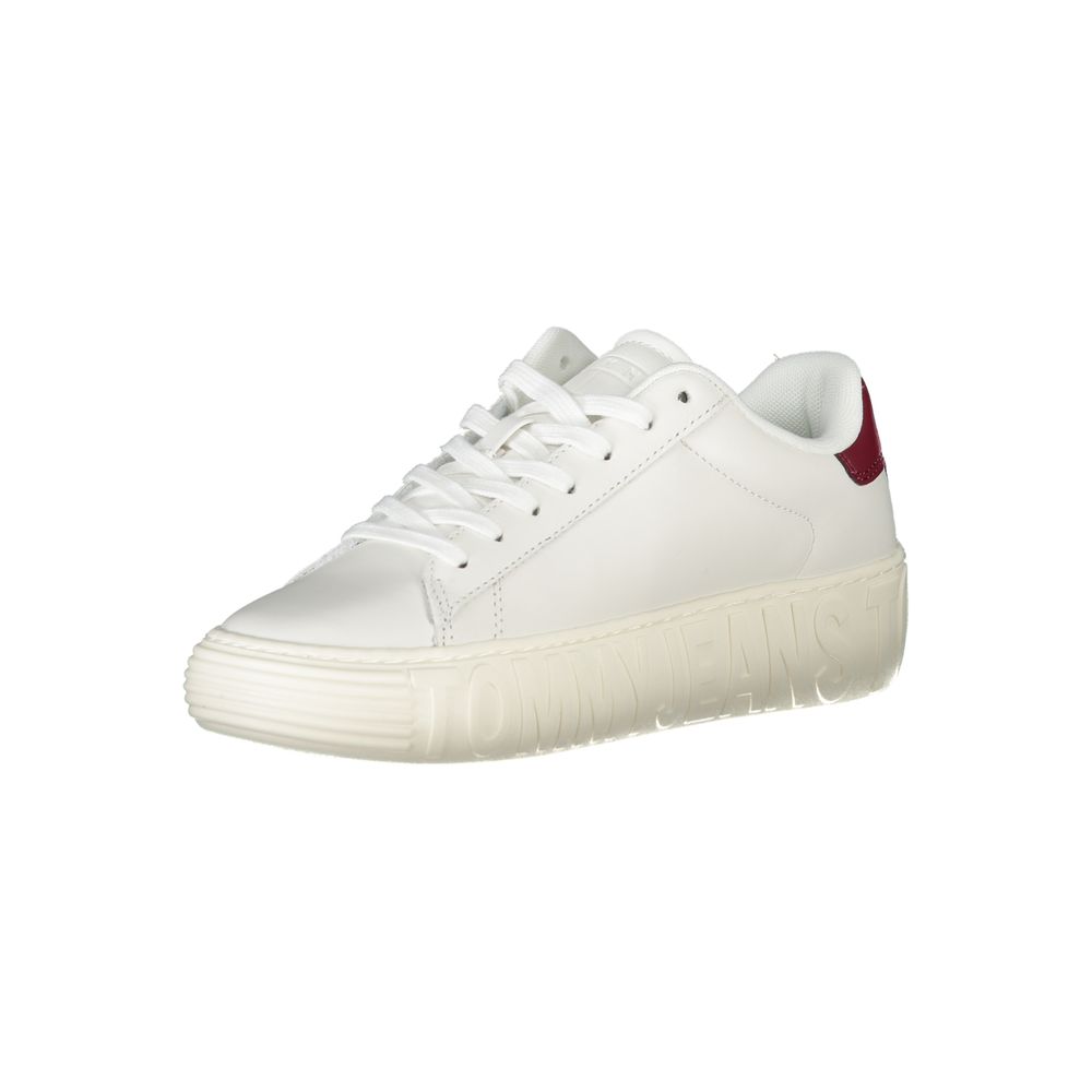 Tommy Hilfiger White Polyester Sneaker