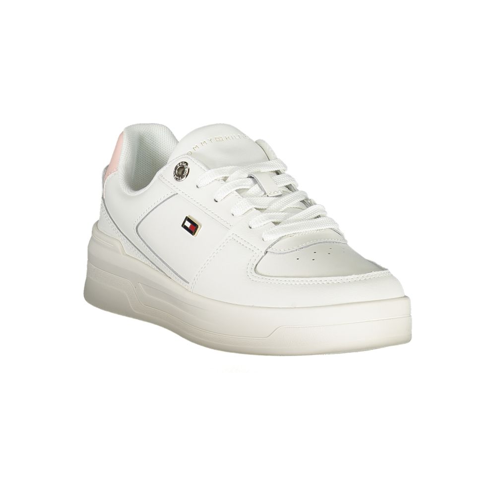 Tommy Hilfiger White Polyester Sneaker