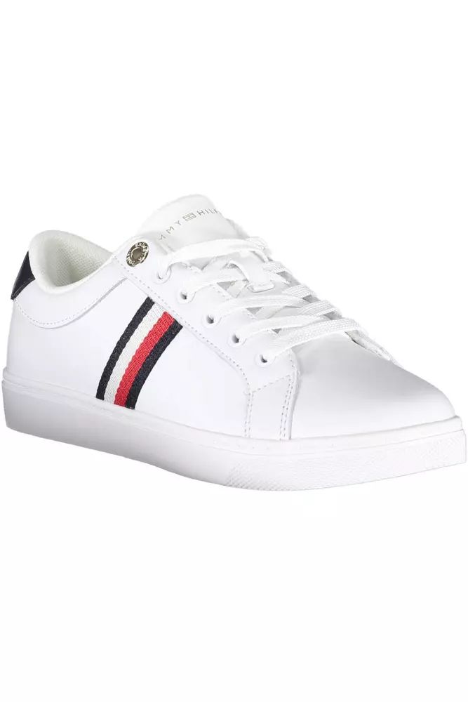 Tommy Hilfiger White Polyester Sneaker