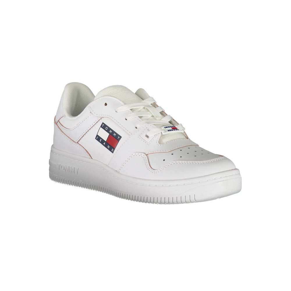 Tommy Hilfiger White Polyester Sneaker