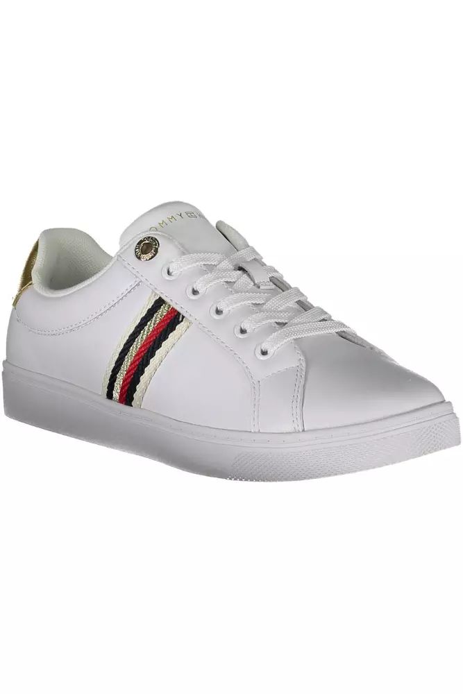 Tommy Hilfiger White Polyester Sneaker