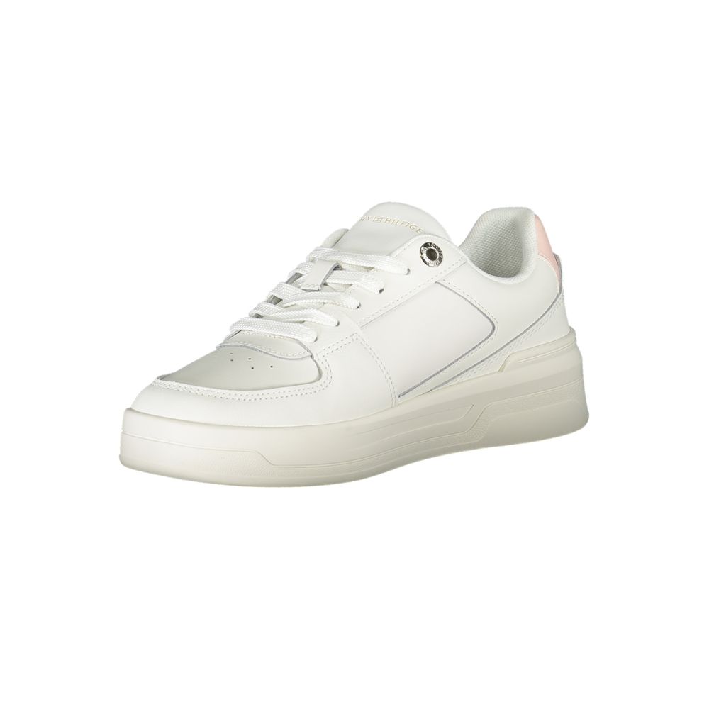 Tommy Hilfiger White Polyester Sneaker