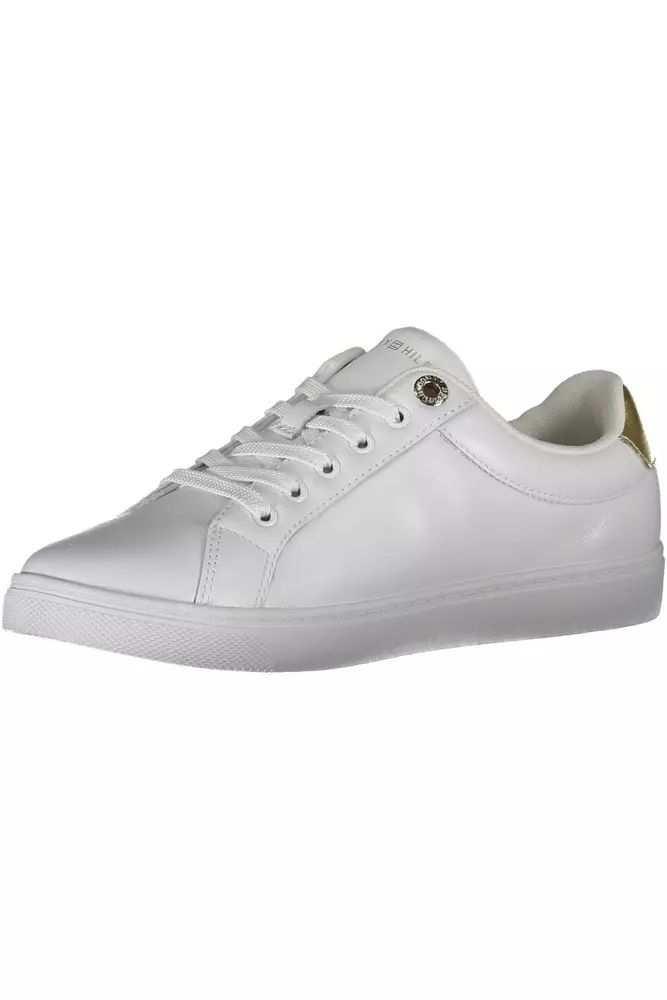 Tommy Hilfiger White Polyester Sneaker