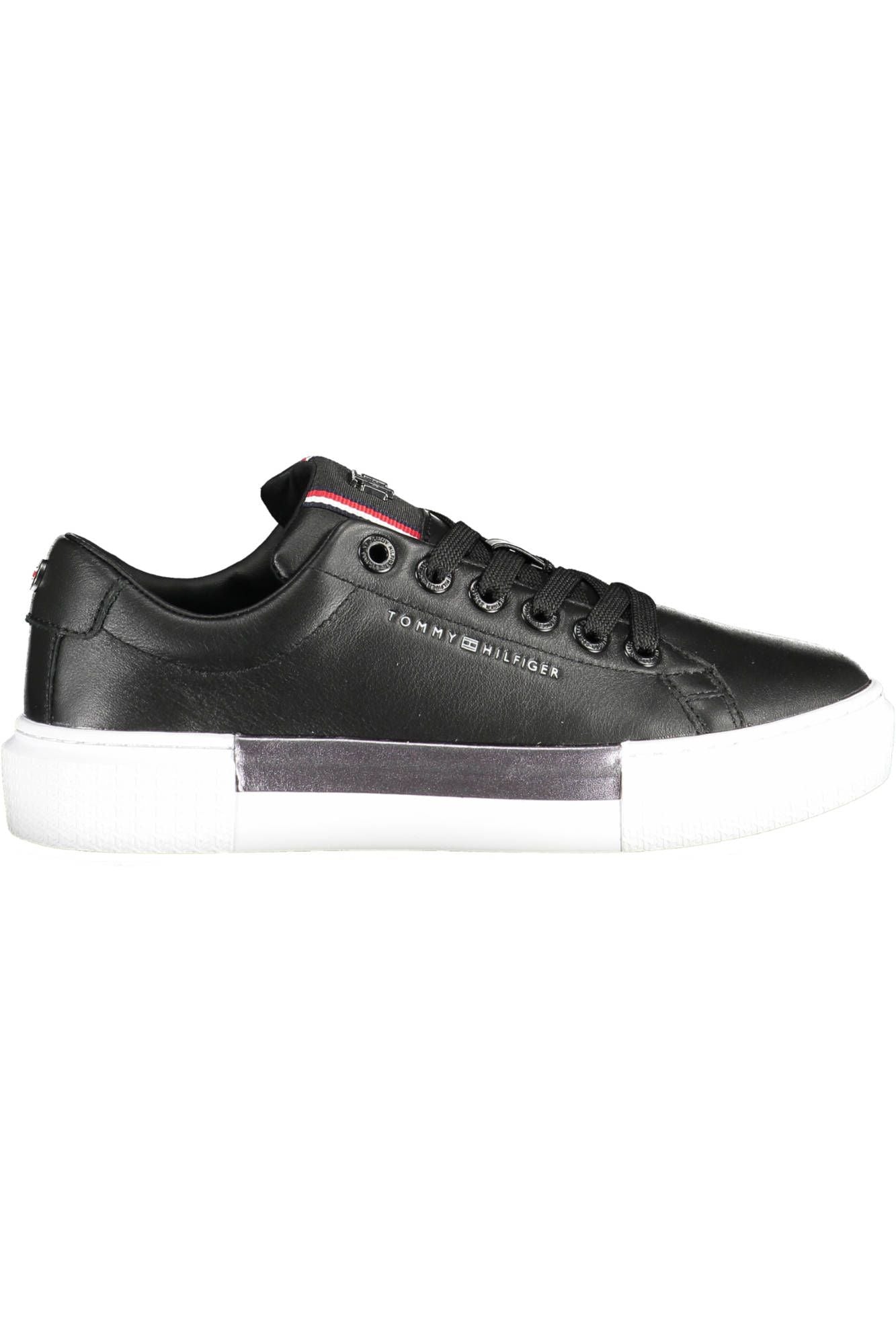 Tommy Hilfiger Black Cotton Sneaker