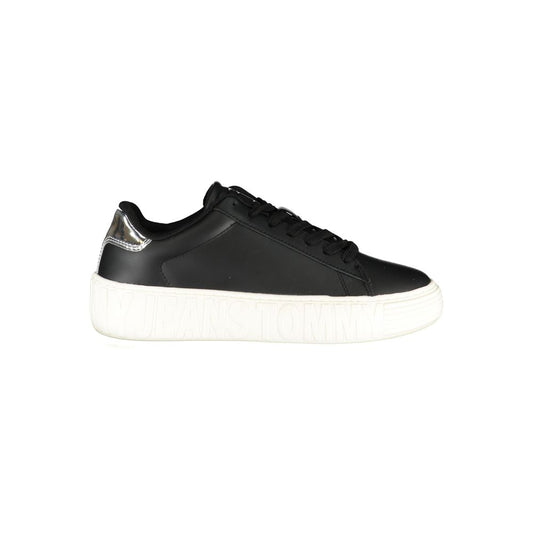 Tommy Hilfiger Black Polyester Sneaker