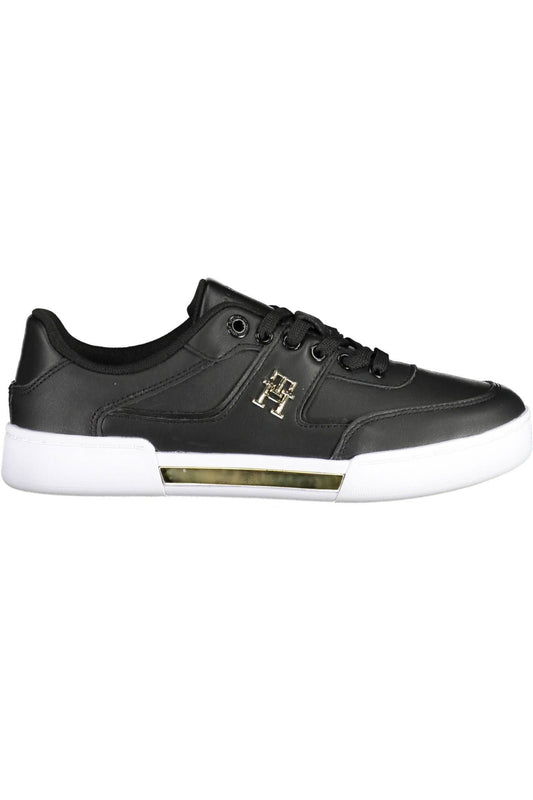 Tommy Hilfiger Black Polyester Sneaker