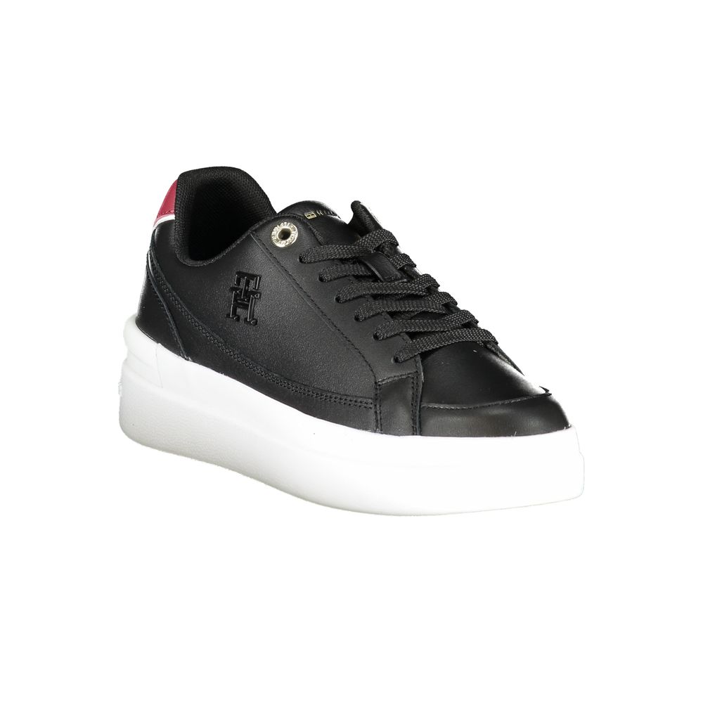 Tommy Hilfiger Black Polyester Sneaker