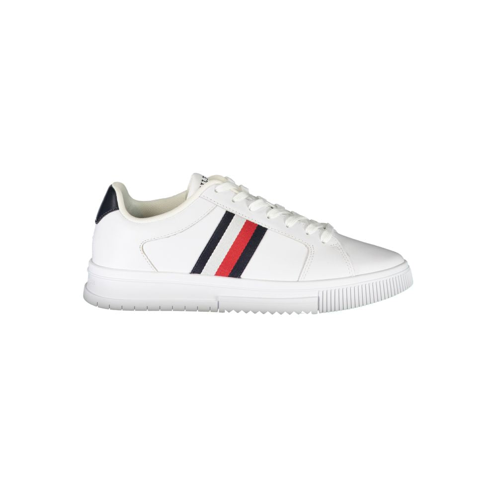 Tommy Hilfiger White Polyester Sneaker