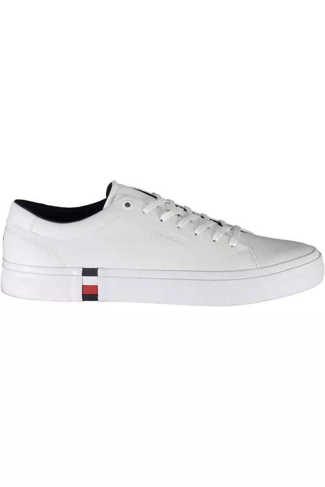 Tommy Hilfiger White Polyester Sneaker