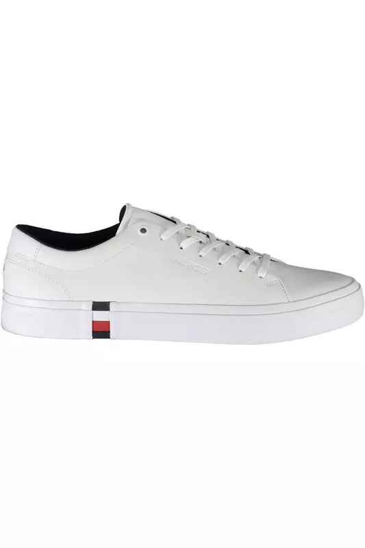 Tommy Hilfiger White Polyester Sneaker