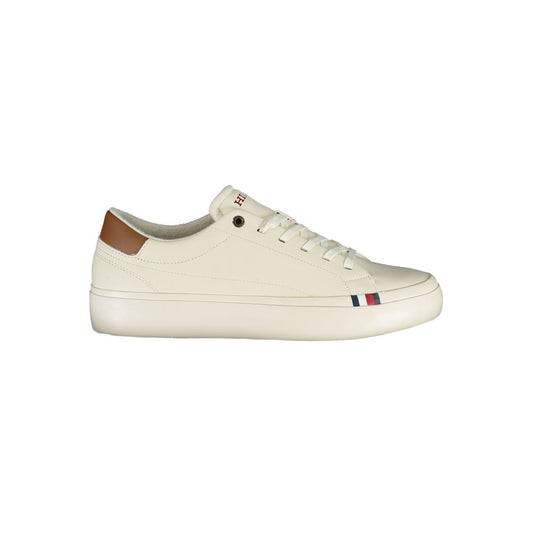 Tommy Hilfiger White Polyester Sneaker