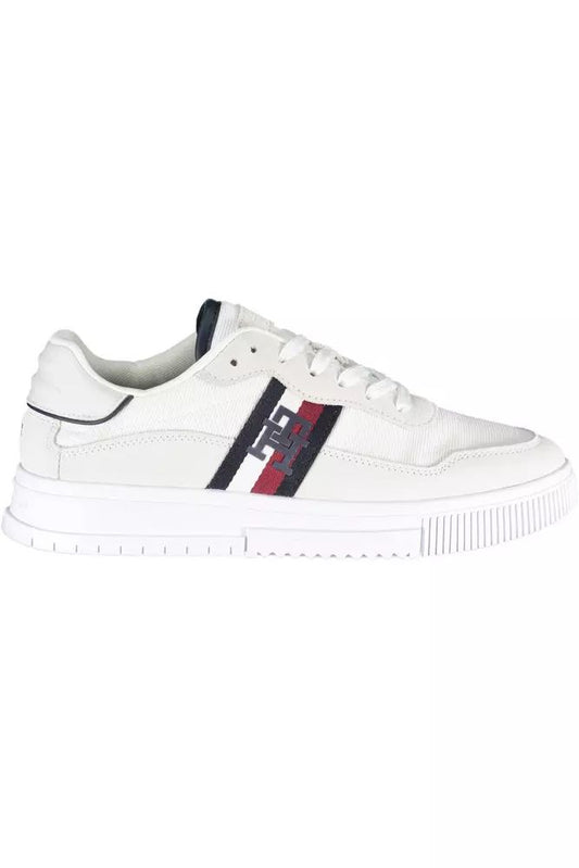 Tommy Hilfiger White Polyester Sneaker