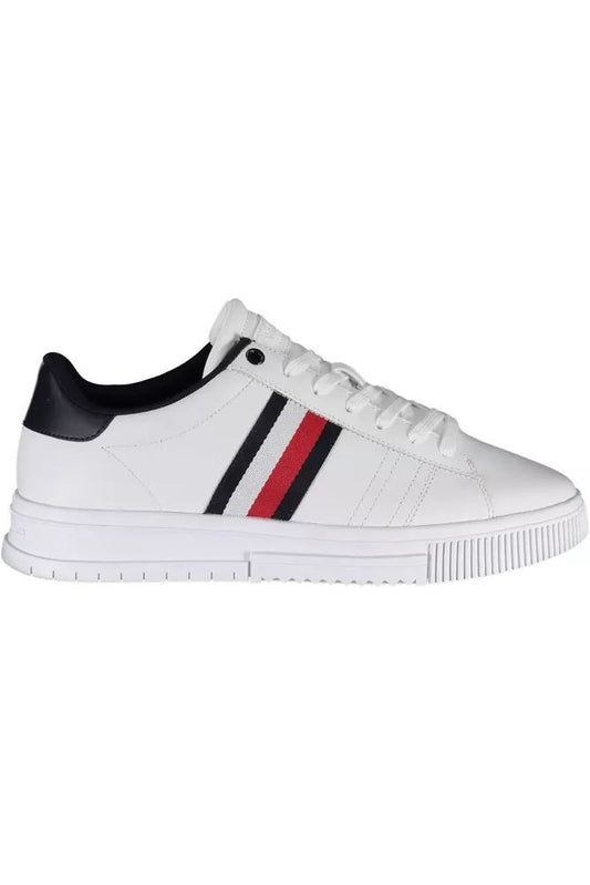 Tommy Hilfiger White Polyester Sneaker