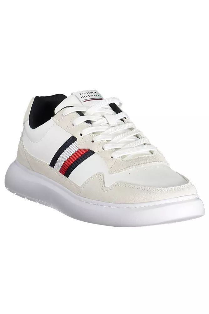 Tommy Hilfiger White Polyester Sneaker