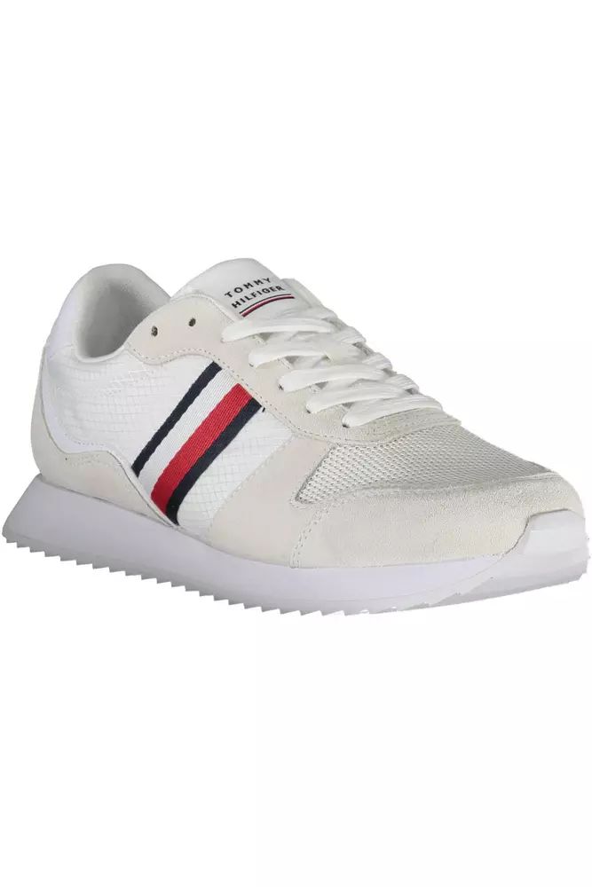 Tommy Hilfiger White Polyester Sneaker