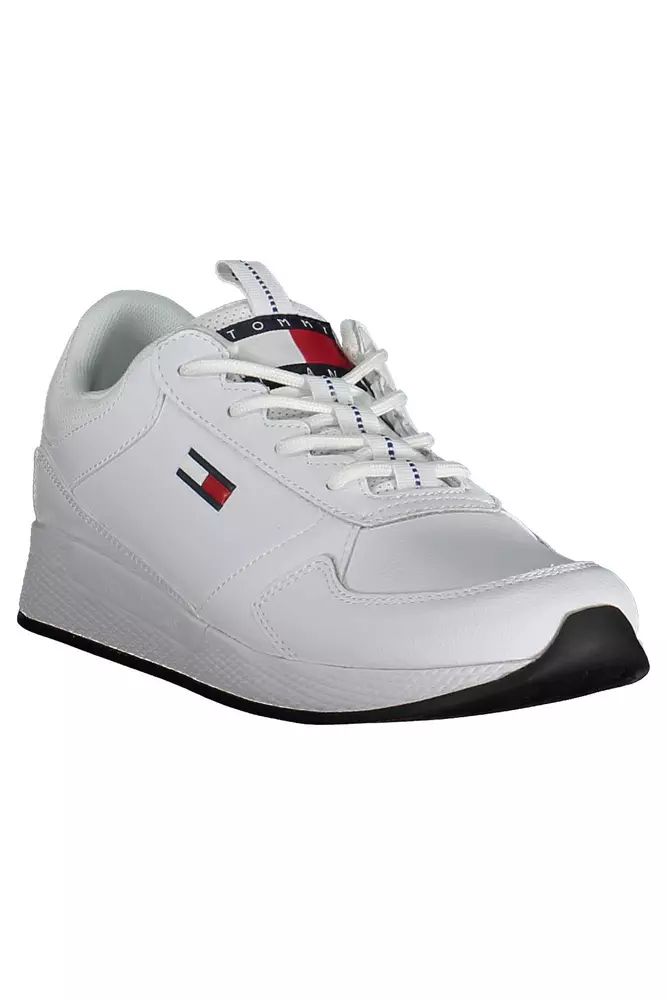 Tommy Hilfiger White Polyester Sneaker