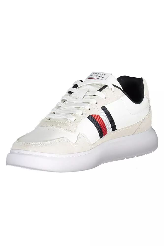 Tommy Hilfiger White Polyester Sneaker