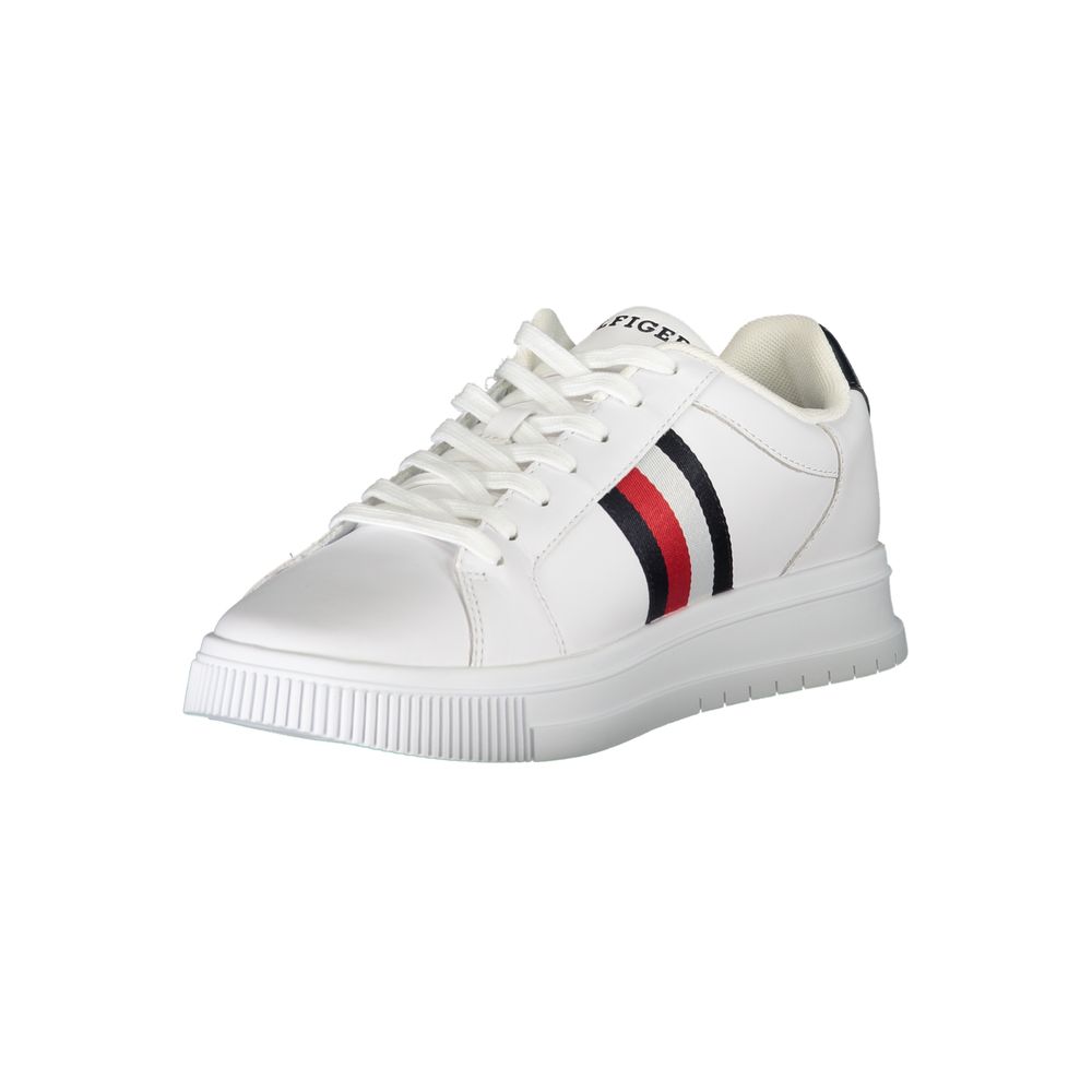 Tommy Hilfiger White Polyester Sneaker