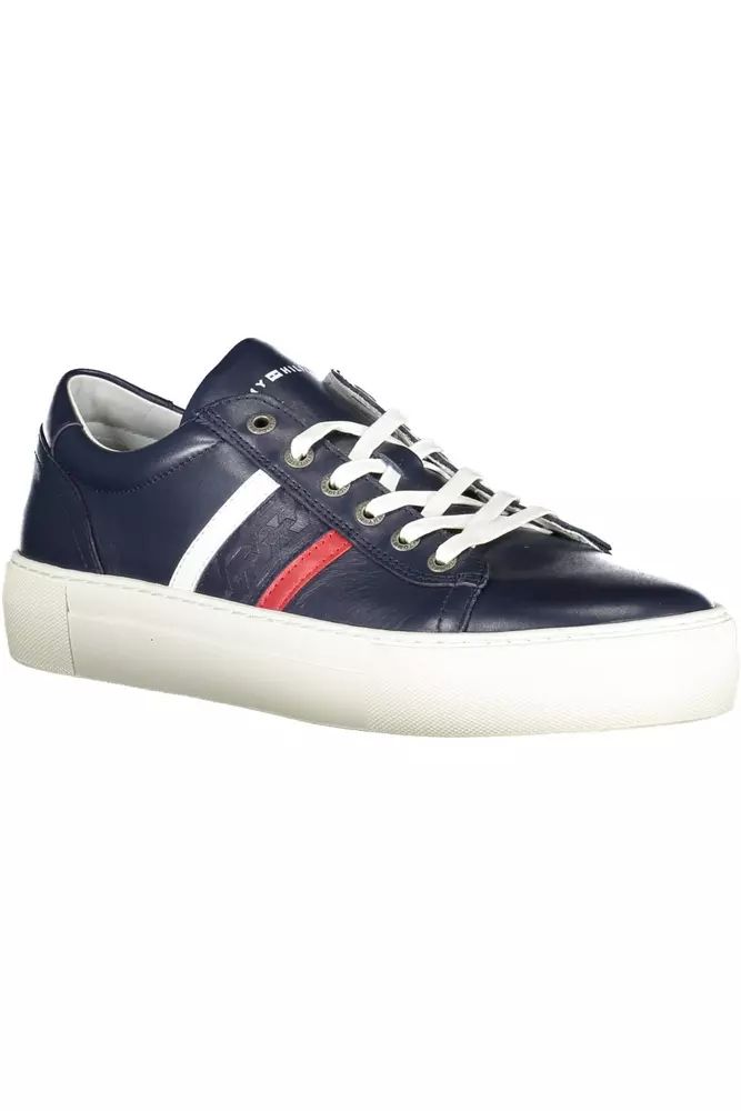 Tommy Hilfiger Blue Cotton Sneaker