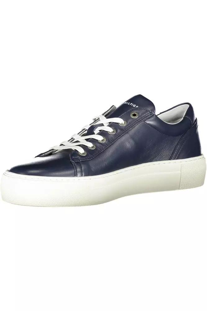 Tommy Hilfiger Blue Cotton Sneaker