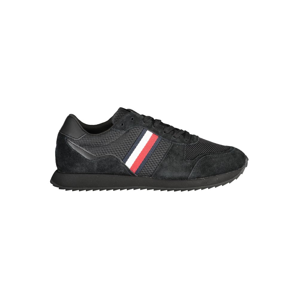 Tommy Hilfiger Black Polyester Sneaker